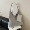 Bolso de Felpa de Cordero de Gran Capacidad para Otoño e Invierno Transfronterizo para Mujer 2025 Bolso de Hombro para Ropa de Trabajo Casual Bolso de Felpa Bolso Tote