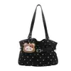 Bolso de mano de lunares estilo coreano 2026, bolso con forma de nube, simple y dulce, bolso de hombro fresco y elegante, bolso tote plisado