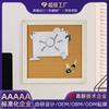 Pegatinas de Corcho para Pared con Borde de Encaje Personalizadas Estilo Pastoral Tablero de Anuncios Tablero para Mostrar Fotos en Casa Tablero Decorativo Tablero de Notas