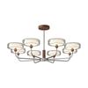 Lustre Vintage para Sala de Estar Estudo Sala de Jantar Quarto Lâmpada Criativa Americana Retro Atmosférico Série de Cores Maillard Iluminação Luxo Leve