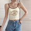 Camisola Estampada Ropa Interior para Mujer Estilo Spice Girl Top Tubo Copa Fija con Almohadilla en el Pecho Integrada Espalda Hermosa Ropa Interior Envolventes Exteriores