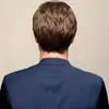 Comércio exterior Europa e Estados Unidos peruca masculina popular peruca masculina cabelo curto franja castanha parcial fabricantes atacado