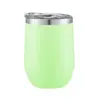 Amazon Cross-Border Copo Térmico de Aço Inoxidável 304 para Casca de Ovo 12oz Copo Térmico com Isolamento Copo para Ovo Barriga Grande em Forma de U Taça de Vinho Tinto