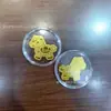Oro 999 Oro Puro Pegatina para Teléfono Móvil Princesa Por Favor Hazte Rica Pegatina Dorada Pieza de Oro Tesoro Oro Tarjeta de Oro Pequeño Regalo 2mg