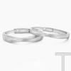 Anillo de pareja de doble nudo de plata pura s999, sencillo, a la moda, combina con todo, con apertura ajustable, pulsera al por mayor