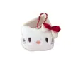 Bolsa de Hilo de Felpa de Dibujos Animados Sanrio Kt Colgante Lindo Billetera para Monedas Bolsa de Almacenamiento de Monedas Tejida a Mano Venta al por Mayor
