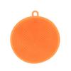 Cepillo de Silicona para Lavar Platos Transfronterizo Cocina Multifuncional Libre de Aceite Redondo Engrosado para Limpiar Platos Domésticos Venta al por Mayor
