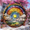 Colgante Acrílico Temu Producto Nuevo Transfronterizo Estilo Bohemio Interior Exterior Decoración Colorida Placa Redonda Acrílica
