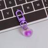 Estilo INS color AB cuentas de corazón colgante de llavero corte de forma de diamante agujero para colgar hebilla de puerta corazón de niña bolso bolso colgante joyería