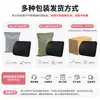 Cojín de asiento de espuma viscoelástica de rebote lento con gel para soporte lumbar, respaldo para el hogar, almohada de soporte lumbar para oficina