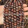 Venda Direta de Fábrica de Contas de Olho de Tigre Vermelho, Contas Redondas de Olho de Tigre, Acessórios para Joias DIY, Produtos Semi-Acabados para Pulseiras, Atacado ao Vivo