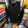 Sudadera con capucha de marca moderna para hombre, forro polar de 350 g, para Otoño e Invierno 2025, color liso, corte holgado, chaqueta gruesa extragrande, transfronteriza