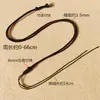 Joyería Casual de Cuerda Tejida a Mano Cordón con Colgante de Oro Jade Ajustable de Alta Gama Imitación Cordón de Línea Milanesa