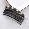 Peine para cabello roto estilo coreano para mujer, sin costuras, con pinza para el cabello, elegante peine de dientes antideslizantes que combina con todo.