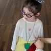 Camiseta de Color Fruta Nueva de Verano 2026 Ropa de Verano para Bebés Niñas Top Versátil de Moda Transpirable Moda Casual de Tendencia