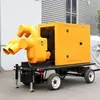 Bomba Diésel de Agua para Control de Inundaciones de Emergencia de Flujo Grande Tipo Remolque Camión Bomba de Drenaje Camión Bomba para Control de Inundaciones Shandong Pengda