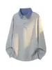 Colección Otoño 2026: Sudadera extragrande estilo Hong Kong con diseño de dos piezas falsas, disponible en tallas M-5X, HW26918-Extra P36