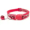 Coleira para gato de estimação de 1 cm personalizada com decoração de Sino etiqueta de lazer ajustável acessórios capa de pescoço para cachorro anti-perda