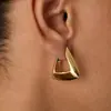 Pendientes Triangulares Geométricos Personalizados Transfronterizos Europeos y Americanos Pendientes Gruesos Simples Joyería de Moda Tendencia Regalos de Fiesta para Niñas