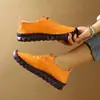 Colección de verano 2026 transfronteriza tallas grandes: Zapatos casuales de suela blanda, de una sola tira y con cordones para mujer, con un estilo inspirado en el británico