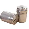 Suministro de olla de condimento giratoria multiusos de acero inoxidable, olla para pimienta, botella para pimienta, olla para pimienta de barbacoa, botella para condimento