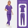 Roupas para Lavar à Mão para Equipe Médica, Sala de Cirurgia, Roupas de Trabalho para Médicas e Enfermeiras, Roupas Elásticas de Secagem Rápida para Lavar à Mão em Estoque