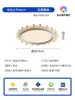 Mumingju Luxo Leve Elegante Cristal Natural Lustre para Sala de Estar 6 Novas Peças Criativas Circulares de Ferro Luz Principal para Sala de Jantar e Quarto