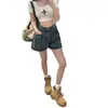 Shorts de mezclilla estilo A para mujer 2026 nuevo estilo de verano, diseño sexy con cordón, hot pants ultracortos