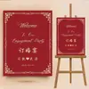 Banquete de bebé cumpleaños compromiso letrero de bienvenida letrero de bienvenida para abrir la puerta celebración de boda diseño fondo tablero de KT
