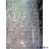 Poliéster Total Listrado Moda Renda Lantejoula Bordado Escolha Multicolorida Banquete Vestido de Noite Roupa Saia Tecido de Malha Vestido de Casamento