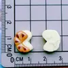 Miniatura Realista Tortuga Pan Pastelería Comida Pasador Goma para el Cabello Uñas Arte DIY Pegamento de Crema Accesorios de Resina