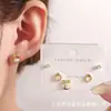 Brincos de Pérola com Laço Totalmente Cravejado em Prata 925 para Mulheres Novo Design de Nicho Brincos de Luxo Acessíveis Brincos de Alta Qualidade