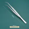 Pinzas de Acero Inoxidable 304 Anti-Yodóforo Pinzas Médicas en Forma de Pistola para Vendajes Arte del Té Herramientas para Jardinería Acuática Pinzas Espesadas 403