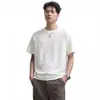 Ropa para Hombre Fengshe / Camiseta Sencilla de Manga Corta para Hombre 2026 Nuevo Verano Estilo Americano Marca de Tendencia Holgada Casual Cuello Redondo Media Manga