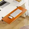 Tablero de extensión para escritorio, escritorio de oficina sin taladrar, organizador de escritorio expandible, plegable, ampliado y alargado, tablero de extensión con reposabrazos