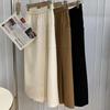 Han Fan Shipai Verão Fino All-match Culottes Moda Casual Elegante Slim-fit Saia Cintura Solta Simples Novo Estilo