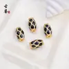 Tendencia Nacional Cuentas Barril Forma de Diamante Cloisonné Esmalte Goteo de Aceite Cuentas Espaciadoras Accesorios para Pulsera Collar Hecho a Mano DIY Cuentas Sueltas