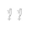 Pendientes de mariposa con circonitas de súper hadas de plata esterlina S925 para mujer, exquisitos y dulces pendientes de moda, accesorios de estilo coreano sencillos para las orejas, tendencia