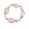 Collar de Abalorios Ovalados Geométricos de Acrílico, Cadena para Clavícula de Lujo Ligero de Nicho, Juego de Joyería Personalizada Estilo Europeo y Americano al por Mayor