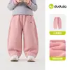 Pantalones infantiles Dudu, pantalones de otoño para niñas, pantalones casuales de otoño para niños, ropa infantil de otoño elegante para niñas, corte holgado
