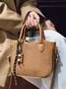 Yuezhi 2026 bolso de cesta grande para mujer de principios de otoño, tacto vintage de alta gama, bolso cruzado, bolso de hombro, bolso tipo cubo