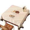 Mantel Cuadrado Estilo Dibujos Animados, Impermeable, Resistente al Aceite, Lavable, Resistente al Calor, Lujo Ligero, Sensación de Gama Alta, Mantel para Mesa de Café Cuadrada