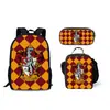 Set de Tres Piezas Harry Potter para Estudiantes de Primaria y Secundaria Mochila de Gran Capacidad Harry Potter Mochila Escolar Estilo Coreano para Hombres y Mujeres