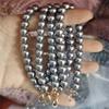 Accesorios de joyería de perlas vidrio perla de imitación accesorios DIY cadena de pulsera bola de pelo llavero colgante regalo cadena corta pequeña