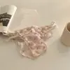 Calcinhas Francesas Florais Estilo Japonês para Mulheres, Cintura Baixa Sexy Renda de Tela Menina Puro Desejo Macias Respiráveis