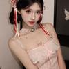 Lolita Lolita cosplay Empregada Acessórios de Cabelo Fita de Cabeça com Laço de Renda Franja Fita Longa Sino Doce Orelha de Animal