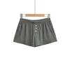 Shorts Listrados de Cintura Alta da Moda para o Verão, Nova Moda Versátil Solto Slim Casual Esportivo