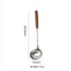 Atacado do Fabricante Espátulas de Aço Inoxidável 304, Colheres de Sopa Domésticas e Públicas, Utensílios de Cozinha com Cabo de Madeira, Espátulas de Cozinha, Venda Quente Transfronteiriça