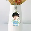 Zhou Shen Fondo Blanco Acrílico Llavero Doble Cara Colgante para Mochila Soporte Merchandising Mismo Estilo Tiktok