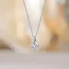 Collar de plata de ley s925 lágrimas de sirena de lujo ligero para mujer, estilo coreano, hermosa y elegante cadena para la clavícula, accesorio versátil de nicho para el día a día